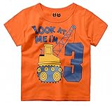 Plus Nao(プラスナオ) 半袖 Tシャツ プリントTシャツ カットソー トップス 夏 子供服 男の子 男児 キッズ KIDS ヘリコプター スーパーカー 9308オレンジ 90