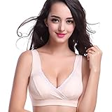 (セブンシティー) 7city マタニティ ブラジャー 授乳用 ノンワイヤー ドット (XXL/40, ベージュ)