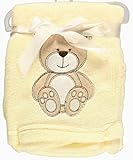 Snugly Baby Teddy Bear Dream Plush Blanket (Cream) by Snugly Baby