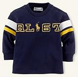 ラルフローレン [男の子0～9か月]ポロラルフローレン 長袖ラルフ　ビックフォント〔ネイビー〕並行輸入品