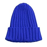 ベビー幼児用Slouchy Knit Beanie Cap – EUBUY Coolトレンディ男の子Grils子冬暖かい帽子ブルー