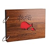 (チ-ンスン) Qingsun　木製フレームカバー 　写真アルバム 写真集 大容量 オシャレ 創造的DIY 　写真 記念 思い出　プレゼント