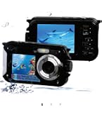 Amazon | デジカメ 5K録画 64MP 水中カメラ 10M 防水 デュアル