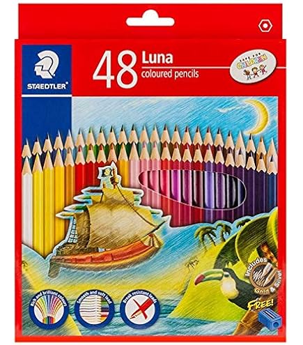 Amazon | ステッドラー ルナ水彩色鉛筆48色セットSD137C48 | 色鉛筆