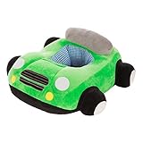 Seeshine 車ベビーソファ お座り練習ベビーチェア 子供の保護者 ふわふわ 暖かい カートゥーン 安全 丈夫 ぬいぐるみソファ (グリーン)