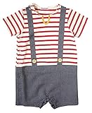 Hoppetta Disney series サロペット風ショートオール レッド 70㎝ 18112367