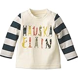コンビミニ やわらかTシャツ(アニマルロゴ) ネイビー 90