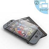Nintendo Switch ガラスフィルム ニンテンドースイッチ 保護フィルム-PORTHOLIC【2枚セット】任天堂スイッチNintendo switch 0.24mm 専用液晶強化ガラスフィルム 全画面保護 極薄 気泡レス HD画面【生涯保証付き】