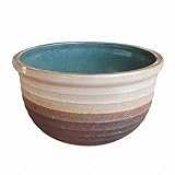 14号 大型 大きな睡蓮鉢 横削りライン 水鉢 陶器 おしゃれ 01WH