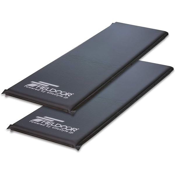 FIELDOOR フィールドア 車中泊・キャンプマット5cm厚 M　2枚セット Amazon | FIELDOOR 車中泊マット 5cm厚 【Mサイズ/ブラウン】 2