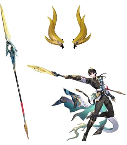 Amazon.co.jp: 崩壊：スターレイル 丹恒 騰荒 武器 長槍 195CM 分割