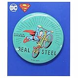 スーパーマン[缶バッジ]カンバッジ/バイク DCコミック