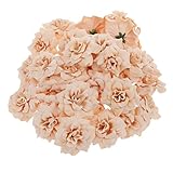 MagiDeal人工フェイクシルクStapelia花ヘッドバルクホームパーティー装飾アプリコット50パック