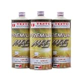 TEITO バイク エンジンオイル 化学合成油 (全合成油) MA2規格適合 4サイクルエンジンに オートバイ用 日本製 耐熱 耐久性 TEITO PREMIUM M4S 10w40 1L×3本