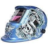 lightboy ソーラー自動暗くなる溶接/グラインド溶接ヘルメットマスク溶接マスクの頭蓋骨のクモの巣