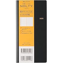 Amazon.co.jp: 能率 NOLTY 手帳 2026年 ウィークリー ウィック 7 黒