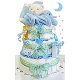 Sleepy Bear 3 Tier Diaper Cake - Boy by Cashmere Bunny [並行輸入品]