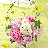 BunBunBee ペットフラワー♪季節のアレンジ「ニャンコとピンク色の花」