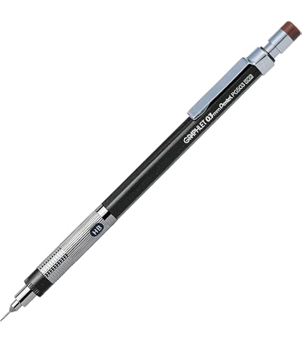 Amazon.co.jp: Pentel Mechanical Pencil Stein Sharp 0.3mm Clear Red