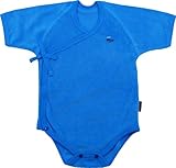 Anna Nicola(アンナニコラ) 新生児用パイル打合せボディスーツ (50-60cm, ターコイズ)