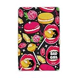 vantasoソフトブランケットThrow Loveピンク唇Lollyケーキ花マイクロファイバーポリエステル毛布寝室ソファソファリビングルームキッズ子供用ガールズボーイズ60 x 90インチ