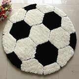 ddlany Carpetsラウンド、Dick and Moreの糸フィラメント糸Super Fine Young Footballいとこのカーペット円フレッシュコンピュータ120 x 120 cm 