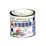 アサヒペン NEW水性建物用 ツヤ消し黒1/5L