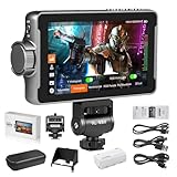 VILTROX 5.5インチ カメラモニター 1200ニット 高輝度 フルHD タッチスクリーン 4Kp30 HDMI 入出力 3D LUTサポート NP-F550バッテリー付き 適格請求書発行可