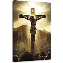 Amazon.co.jp: CGXLB キリスト教の壁アート 額入り イエス 十字架 絵画