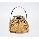 花器 完全籠　宗全好 約R21 x 24 x H24cm 島田竹宝斎 茶道 茶器 抹茶