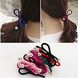 YISYO ヘアゴム カラーリボン結びヘアゴム レディース ヘアアクセサリー　 カラフル　 リボン ヘアゴム 大人　ファッション