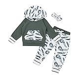 Tovadoo 子供服 男女共用 パーカー＋ズボン+ヘアバンド セットアップ 羽柄 アート調 長袖 秋冬 可愛い ファッション パーティー 保育園 旅行