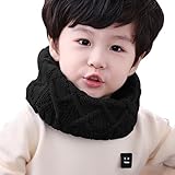 子供用 ニットスヌード ネックウォーマー ニットマフラー 首巻き 無地 筒形 ケーブル編み 暖かい 冷え対策 かわいい 子供服 スキー小物 雪遊び お出かけ クリスマス 誕生日 プレゼント 秋冬 5色