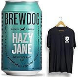 BREWDOG HAZY JANE [ クラフトビール 330ml缶×24本 ] オリジナルTシャツ付 ブリュードッグ ヘイジージェーン サイズは３種類から選べます (Lサイズ)