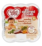 Cow & Gate Little Steamed Meals Sunday Lunch with Carrot, Parsnip & Chicken 10m Onwards 230g (Pack o