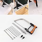 Tiptiper マジックハン​​ドソーセット、木材、タイル、ガラス、金属、狩猟、キャンプ、剪定、Diyツールケース、Tabigerの切削のためのDIY多目的ボウソウ