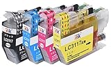 TOPマーケット LC3117 (BK/C/M/Y) 4色パック (計4本) インク 互換品 MFC-J6980CDW MFC-J6580CDW MFC-J5630CDW MFC-J6583CDW MFC-J6983CDW 対応