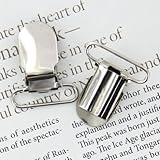 Dovewill 約40ピース入り　セット　サスペンダー用クリップ　おしゃぶりクリップ　ウェビングフック　シルバー　25mm