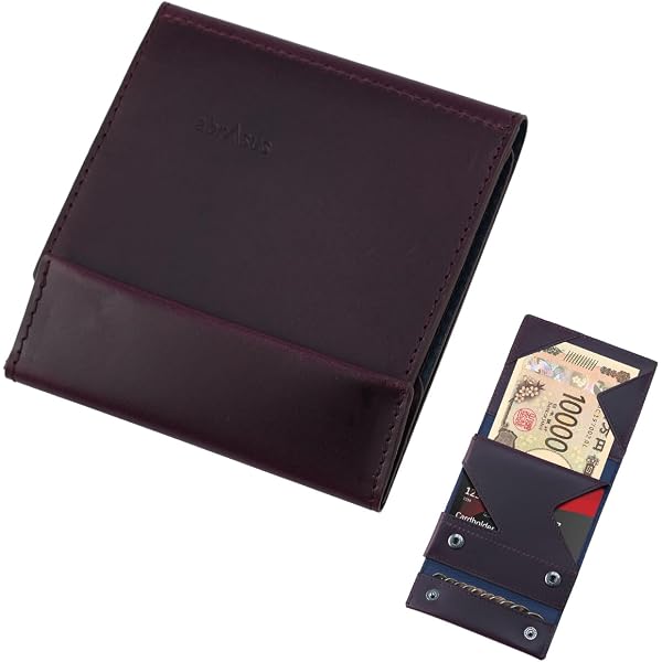 Amazon | [アブラサス] 薄い財布 レザー 薄型 メンズ レディース 財布
