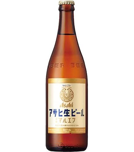 Amazon.co.jp: 瓶ビール アサヒ 生ビール マルエフ 500ml 中瓶 × 12本