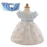Candykids　ベビードレス ベビーデイジー 結婚式 セレモニードレス フォーマルドレス 子供服 女の子 　　赤ちゃん お宮参り ティアードスカート　　ベビードレス フォーマルドレス (80cm,