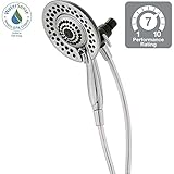 デルタin2ition two-in-one 5-sprayハンドシャワーとシャワーヘッドコンボキットinクローム – 2pc