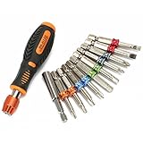 JAKEMY 6122 12 In 1 Household Screwdriver Set Color Ring Screwdriver Set Multifunctional Tools Kit R