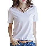 Amazon 半袖 Tシャツ レディース トップス Vネック 薄手 おしゃれ