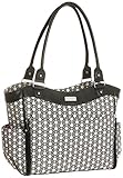 Carter's Convertible Zip Front Tote Diaper Bag, Black/Beige by Carter's