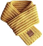 (ラボーグ)La Vogue マフラー ニット 子供用 女の子 男の子 無地 ネックウォーマー スカーフ 可愛い 男女兼用 あったか 防寒 秋冬 ベビー A