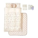 Hoppetta ポスキィ ベビー布団セット(たまご掛け布団+クリーンくるマット) 5506