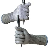 Dan Safetyカット耐性防刃ステンレススチールメタルメッシュButcher Glove高パフォーマンスレベル5保護