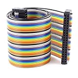 uxcell　IDC　フラットリボンケーブル　48cm 40-Pin 　2.54mm　ピッチ　メス－メス