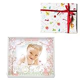 メモリアルギフト ガラス　【EINE】ベビーフレームピンク 通常子供ラッピング